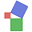 Ícone do teorema de Pitágoras