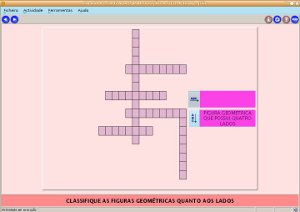 Imagem gerada pelo software JClic palavras cruzadas.