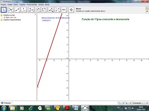 Imagem da tela do software GeoGebra