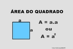 rea do quadrado