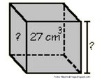 Qual a medida da aresta deste cubo? 