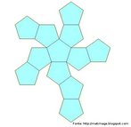 Representao de um dodecaedro planificado. 