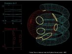 A imagem ilustra a interseo de uma mola com uma esfera e mostra o domnio das funes das superfcies. A mola  uma superfcie flexvel obtida por meio do enrolamento em torno de um cilindro e a esfera  um slido geomtrico formado por uma superfcie curva contnua cujos pontos esto equidistantes de um outro fixo e interior chamado centro. Utilizar como ferramenta de ilustrao do contedo de geometria e topologia. 