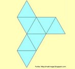 Representao de um octaedro planificado. 