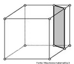 Ao cortar a superfcie de um cubo de um modo particular com nessa imagem se obtm um retngulo. 