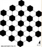 O significado da palavra mosaico comumente aparece em dicionrios como "dar forma ou arranjar pequenos quadrados em padro de ladrilhagem", pois as primeiras ladrilhagens foram feitas com ladrilhos quadrados. Contudo, j h algum tempo os mosaicos so confeccionados com todo tipo de polgono (regulares ou no). Assim, com esta imagem pode-se observar que um polgono regular possui 3 ou 4 ou 5 ou mais lados e ngulos, todos iguais. Pode-se tambm perceber que apenas trs polgonos regulares so usados no plano euclideano para a confeco de mosaicos regulares: tringulos, quadrados ou hexgonos. Ou seja, para que se possa confeccionar um mosaico regular, os polgonos devem preencher o plano em cada vrtice e o ngulo interno deve ser um divisor exato de 360 graus, o que  verdadeiro apenas para os polgonos mencionados. Pode-se ainda observar semelhanas por meio da simetria, tambm presente nesta imagem. 