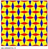 O significado da palavra mosaico comumente aparece em dicionrios como "dar forma ou arranjar pequenos quadrados em padro de ladrilhagem", pois as primeiras ladrilhagens foram feitas com ladrilhos quadrados. Contudo, j h algum tempo os mosaicos so confeccionados com todo tipo de polgono (regulares ou no). Assim, com esta imagem pode-se observar que um polgono regular possui 3 ou 4 ou 5 ou mais lados e ngulos, todos iguais. Pode-se tambm perceber que apenas trs polgonos regulares so usados no plano euclideano para a confeco de mosaicos regulares: tringulos, quadrados ou hexgonos. Ou seja, para que se possa confeccionar um mosaico regular, os polgonos devem preencher o plano em cada vrtice e o ngulo interno deve ser um divisor exato de 360 graus, o que  verdadeiro apenas para os polgonos mencionados. Pode-se ainda observar semelhanas por meio da simetria, tambm presente nesta imagem. 