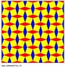 O significado da palavra mosaico comumente aparece em dicionrios como "dar forma ou arranjar pequenos quadrados em padro de ladrilhagem", pois as primeiras ladrilhagens foram feitas com ladrilhos quadrados. Contudo, j h algum tempo os mosaicos so confeccionados com todo tipo de polgono (regulares ou no). Assim, com esta imagem pode-se observar que um polgono regular possui 3 ou 4 ou 5 ou mais lados e ngulos, todos iguais. Pode-se tambm perceber que apenas trs polgonos regulares so usados no plano euclideano para a confeco de mosaicos regulares: tringulos, quadrados ou hexgonos. Ou seja, para que se possa confeccionar um mosaico regular, os polgonos devem preencher o plano em cada vrtice e o ngulo interno deve ser um divisor exato de 360 graus, o que  verdadeiro apenas para os polgonos mencionados. Pode-se ainda observar semelhanas por meio da simetria, tambm presente nesta imagem. 