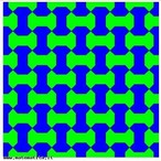 O significado da palavra mosaico comumente aparece em dicionrios como "dar forma ou arranjar pequenos quadrados em padro de ladrilhagem", pois as primeiras ladrilhagens foram feitas com ladrilhos quadrados. Contudo, j h algum tempo os mosaicos so confeccionados com todo tipo de polgono (regulares ou no). Assim, com esta imagem pode-se observar que um polgono regular possui 3 ou 4 ou 5 ou mais lados e ngulos, todos iguais. Pode-se tambm perceber que apenas trs polgonos regulares so usados no plano euclideano para a confeco de mosaicos regulares: tringulos, quadrados ou hexgonos. Ou seja, para que se possa confeccionar um mosaico regular, os polgonos devem preencher o plano em cada vrtice e o ngulo interno deve ser um divisor exato de 360 graus, o que  verdadeiro apenas para os polgonos mencionados. Pode-se ainda observar semelhanas por meio da simetria, tambm presente nesta imagem. 