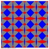 O significado da palavra mosaico comumente aparece em dicionrios como "dar forma ou arranjar pequenos quadrados em padro de ladrilhagem", pois as primeiras ladrilhagens foram feitas com ladrilhos quadrados. Contudo, j h algum tempo os mosaicos so confeccionados com todo tipo de polgono (regulares ou no). Assim, com esta imagem pode-se observar que um polgono regular possui 3 ou 4 ou 5 ou mais lados e ngulos, todos iguais. Pode-se tambm perceber que apenas trs polgonos regulares so usados no plano euclideano para a confeco de mosaicos regulares: tringulos, quadrados ou hexgonos. Ou seja, para que se possa confeccionar um mosaico regular, os polgonos devem preencher o plano em cada vrtice e o ngulo interno deve ser um divisor exato de 360 graus, o que  verdadeiro apenas para os polgonos mencionados. Pode-se ainda observar semelhanas por meio da simetria, tambm presente nesta imagem. 